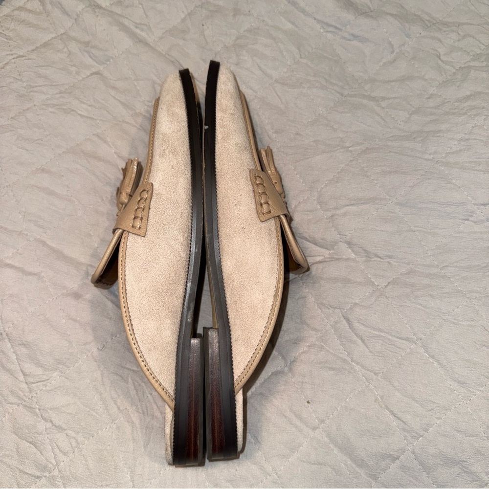 Donald J. Pliner Beige Tassel Mules - Picture 4 of 8